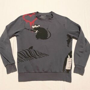 Brandalised Eleven Paris Banksy Grey Sweatshirt Small